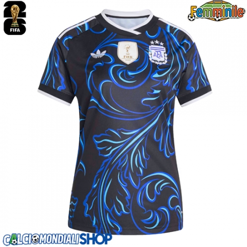 Maglie da calcio Argentina Seconda Maglia Femminile Mondiali 2026  Manica Corta